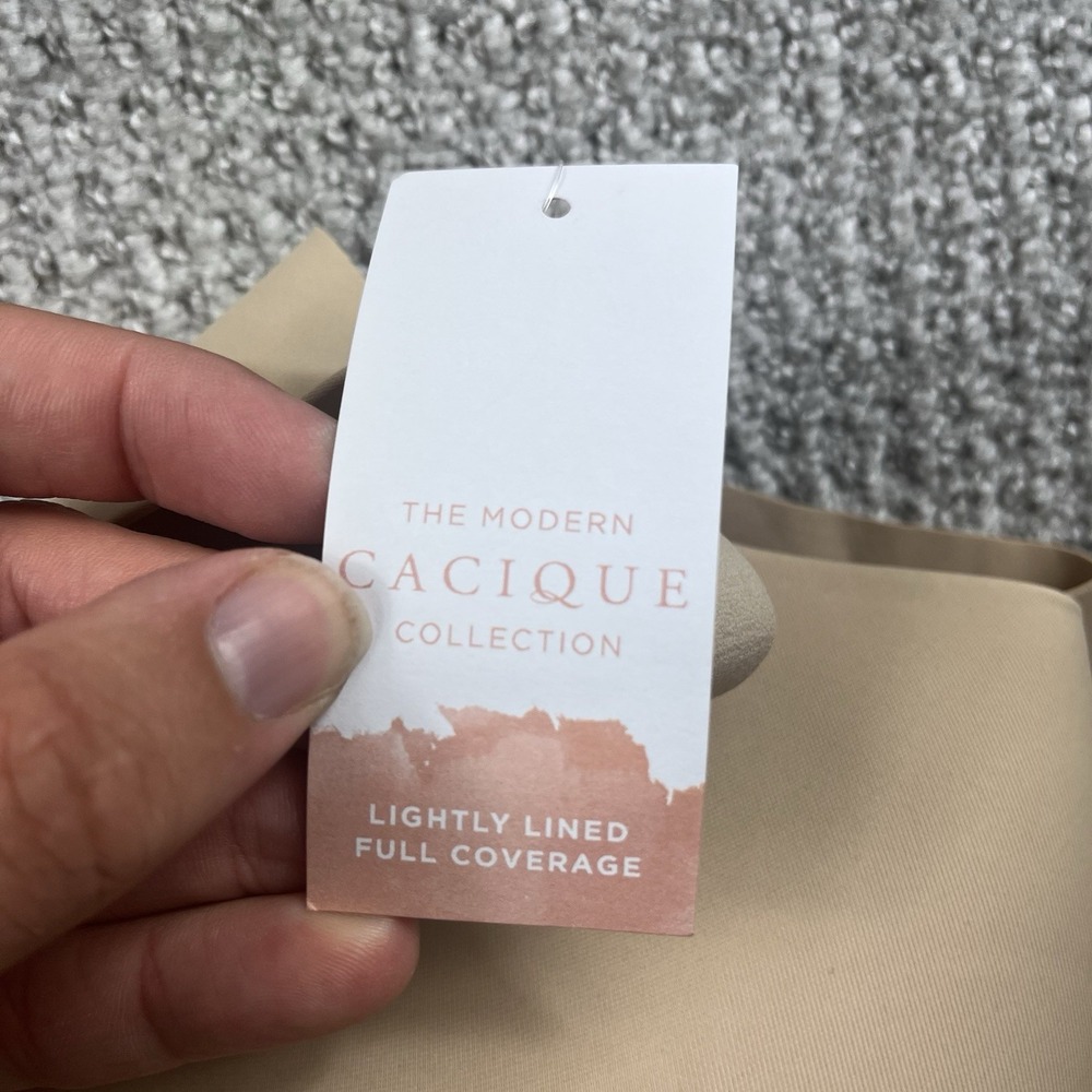 CACIQUE BEIGE Lightly Lined Full Coverage Bra; Size 44G NEW Lot Of 2 - Picture 3 of 9